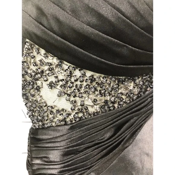 NIGHTWAY black prom dress with low crisscross back - Picture 12 of 12